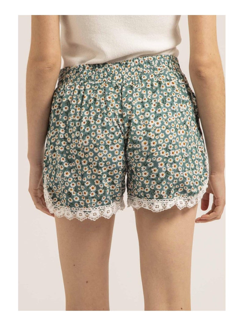 Short dentelle XIAME Verde - Kiabi