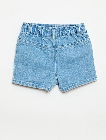 Short 'Disney' in denim ricamato