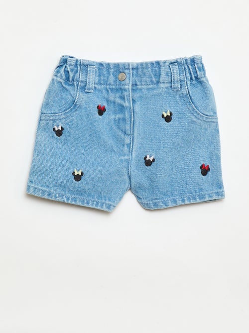 Short 'Disney' in denim ricamato - Kiabi