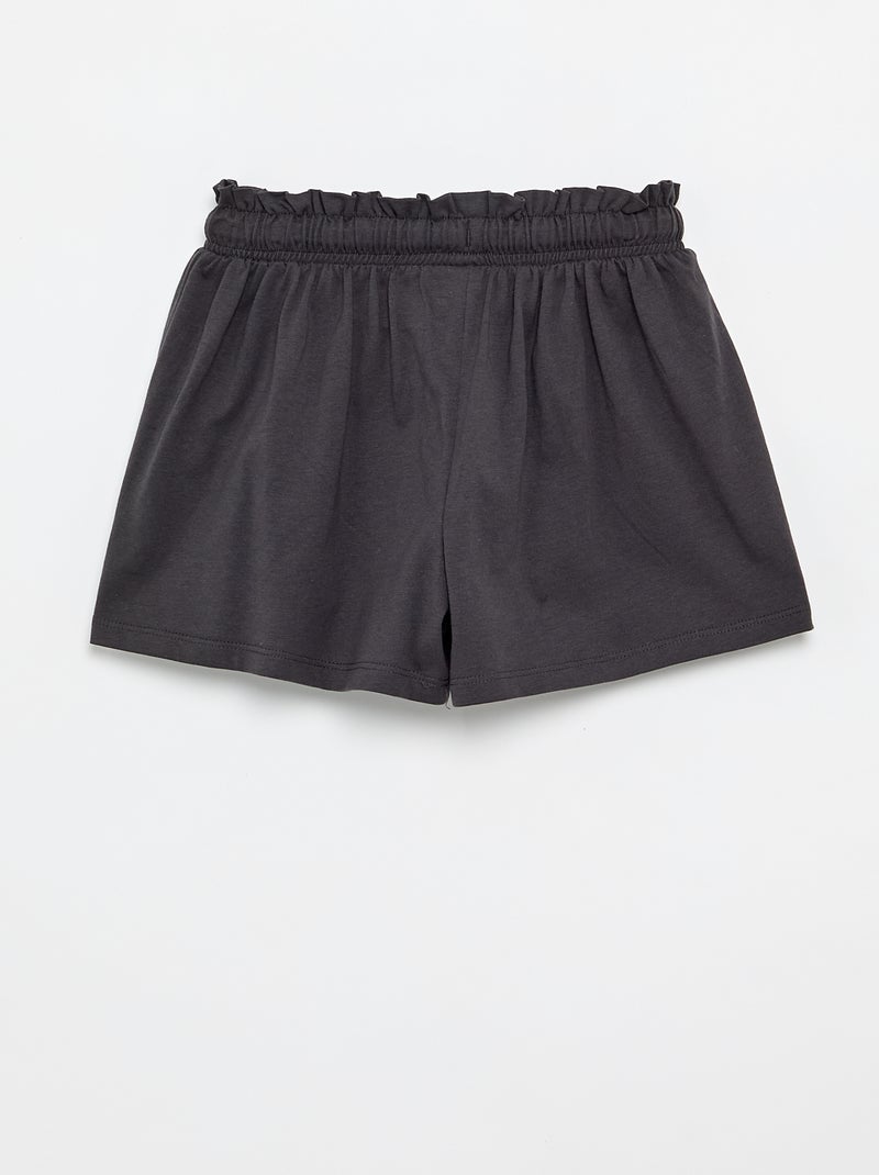 Short 'Disney' in jersey di cotone Nero - Kiabi