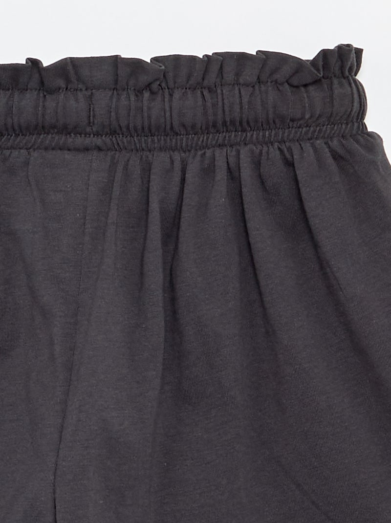 Short 'Disney' in jersey di cotone Nero - Kiabi