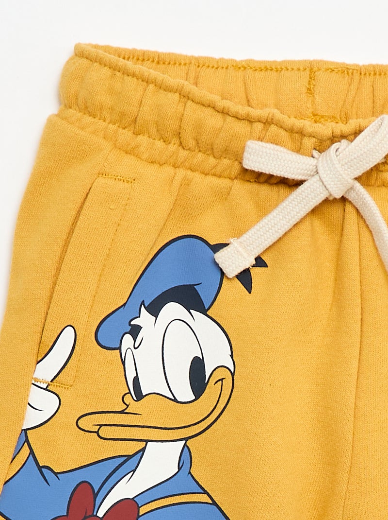 Short "Donald" "Disney" in felpa non garzata Giallo - Kiabi