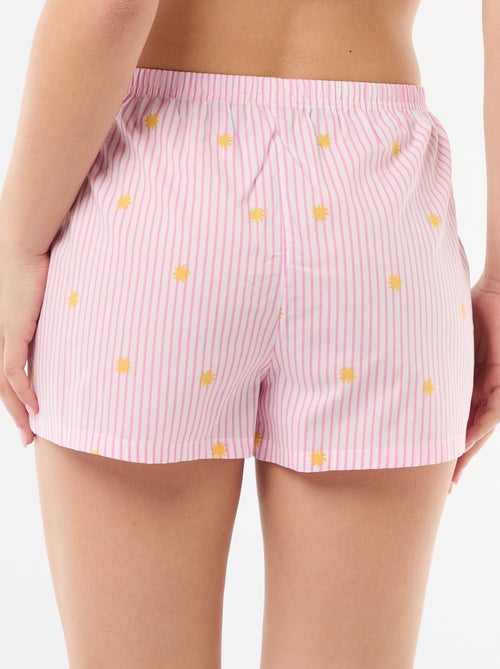 Short elasticizzati a righe all-over - Kiabi