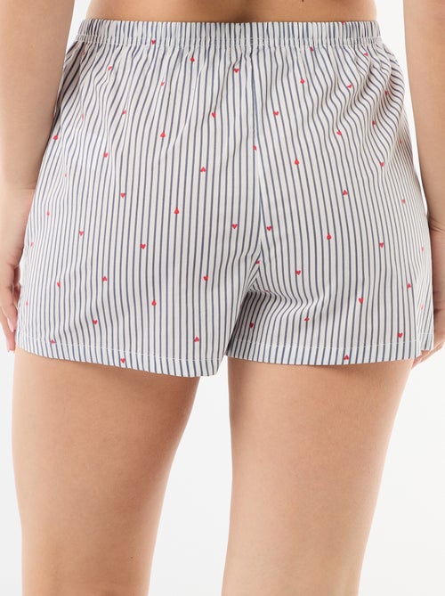 Short elasticizzati a righe all-over - Kiabi