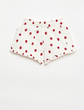 Short fantasia con orlo a balze