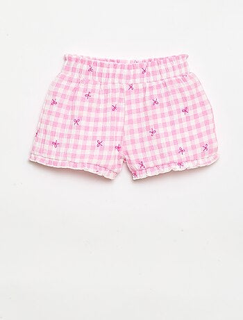 Short fantasia con orlo a balze