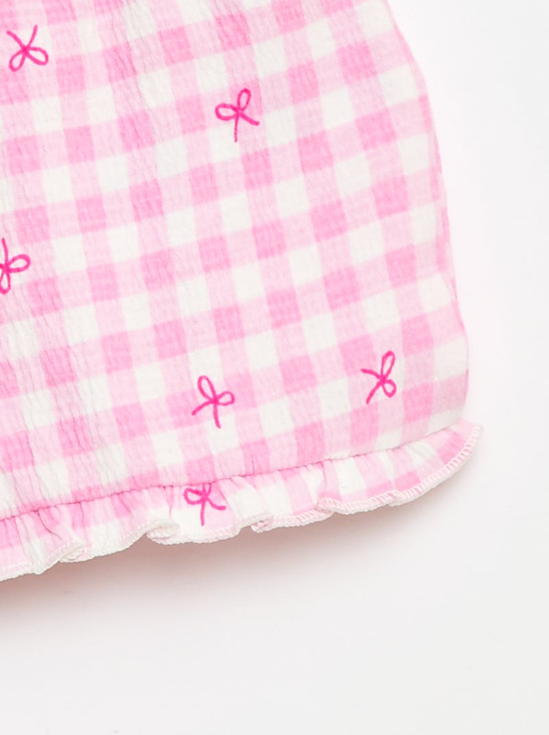 Short fantasia con orlo a balze Rosa - Kiabi