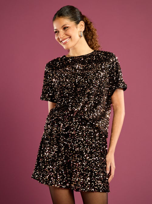 Short fluidi da festa con paillettes - Kiabi