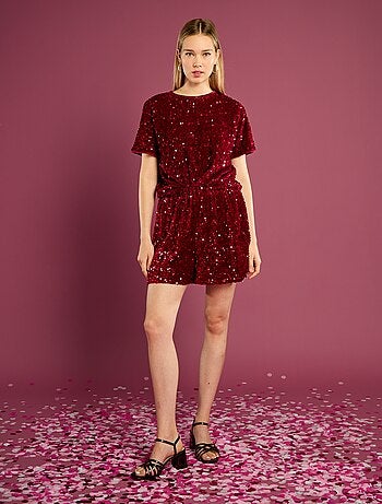 Short fluidi da festa con paillettes