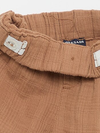 Short in cotone con 2 tasche applicate