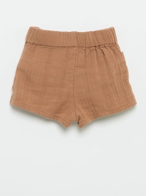 Short in cotone con 2 tasche applicate - Kiabi Short in cotone con 2 tasche applicate - Kiabi
