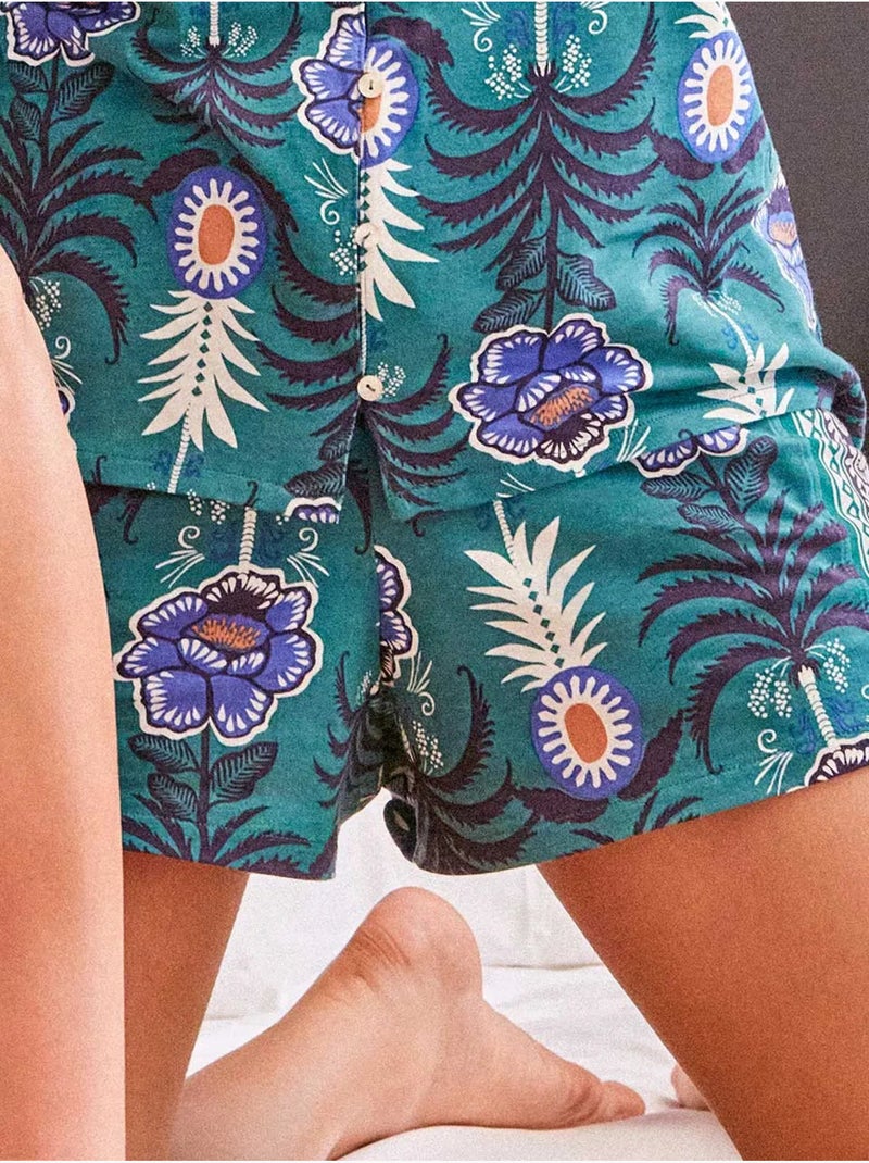 Short in cotone con stampa ananas Multicolore - Kiabi