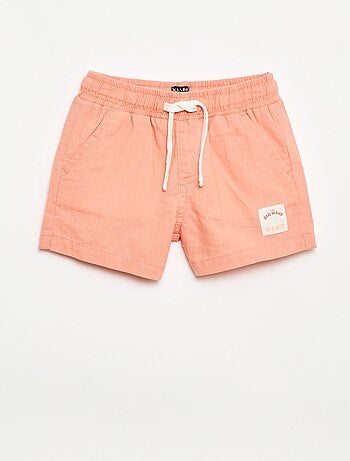 Short in cotone e lino