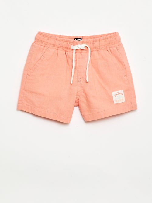 Short in cotone e lino - Kiabi