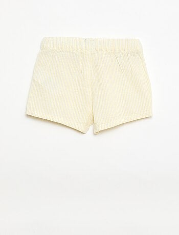 Pantaloncini in cotone e lino