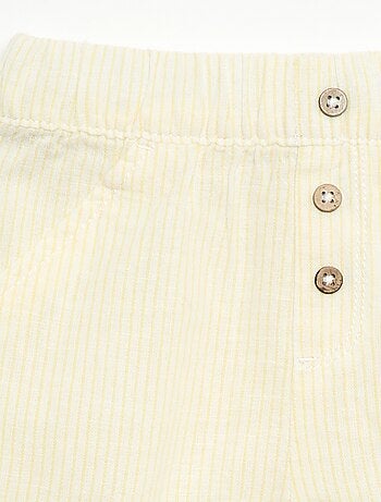Pantaloncini in cotone e lino