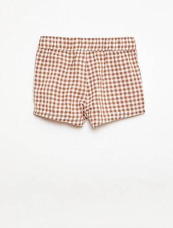 Short in cotone e lino