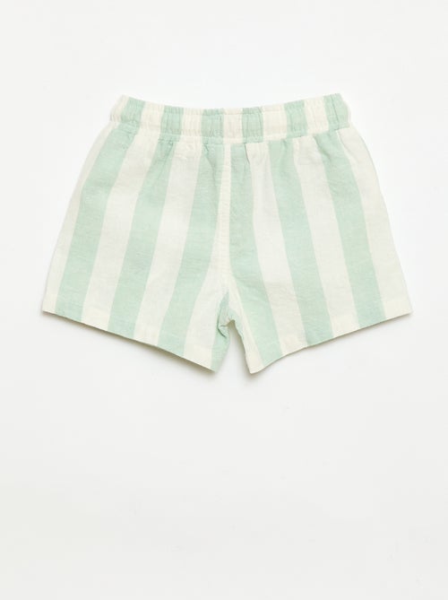 Short in cotone e lino - Kiabi