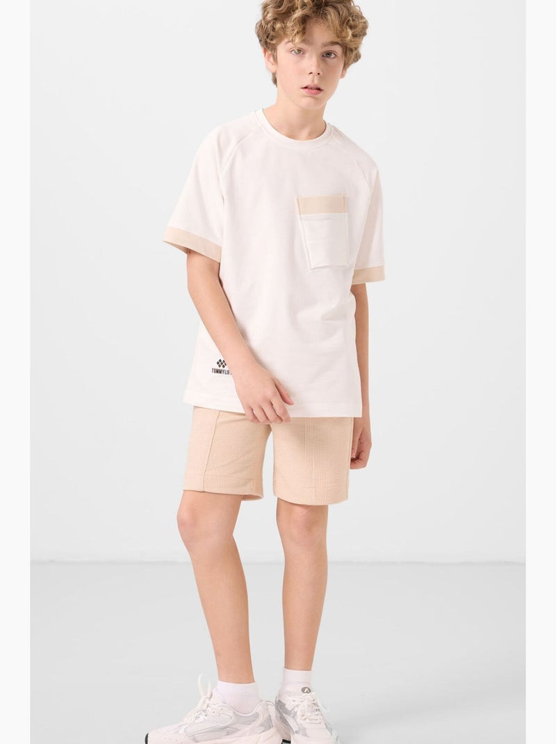 Short in cotone e poliestere tommy Nero Cachi - Kiabi