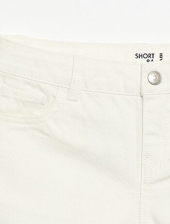 Short in denim a vita alta