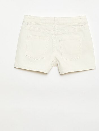 Short in denim a vita alta