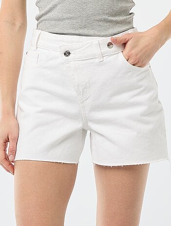Short in denim a vita alta