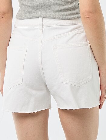 Short in denim a vita alta