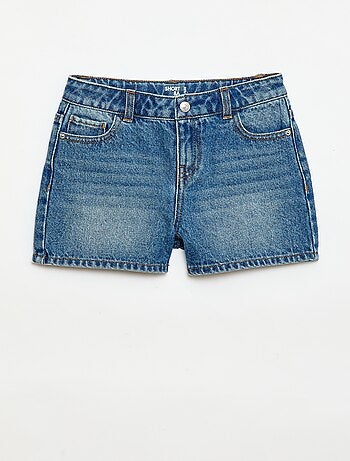 Short in denim a vita alta