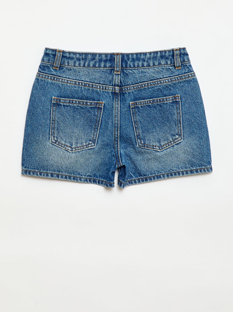 Short in denim a vita alta Blu - Kiabi