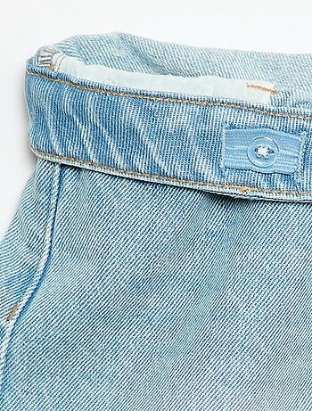 Short in denim a vita alta