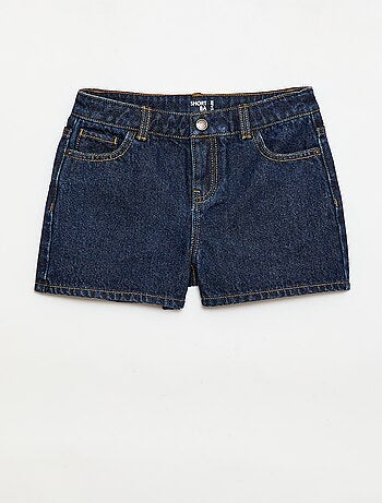 Short in denim a vita alta