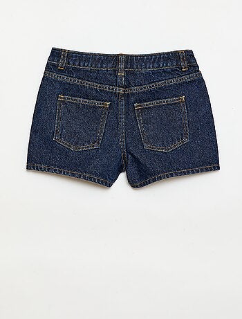 Short in denim a vita alta