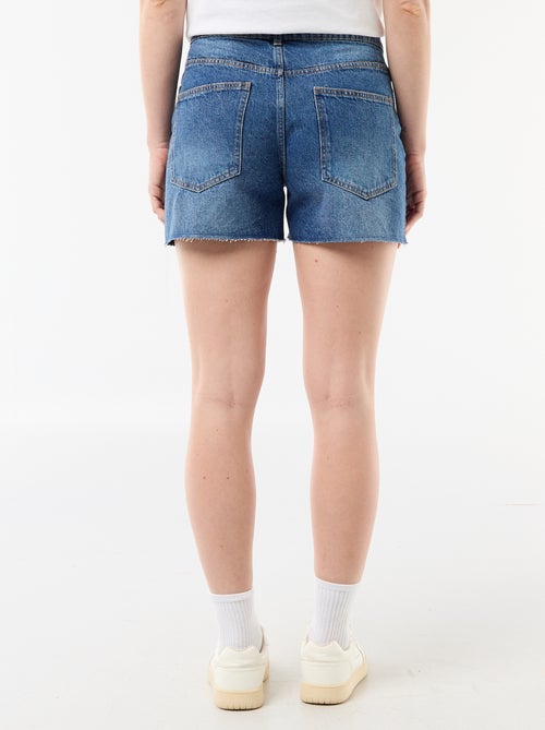 Short in denim a vita alta - Kiabi