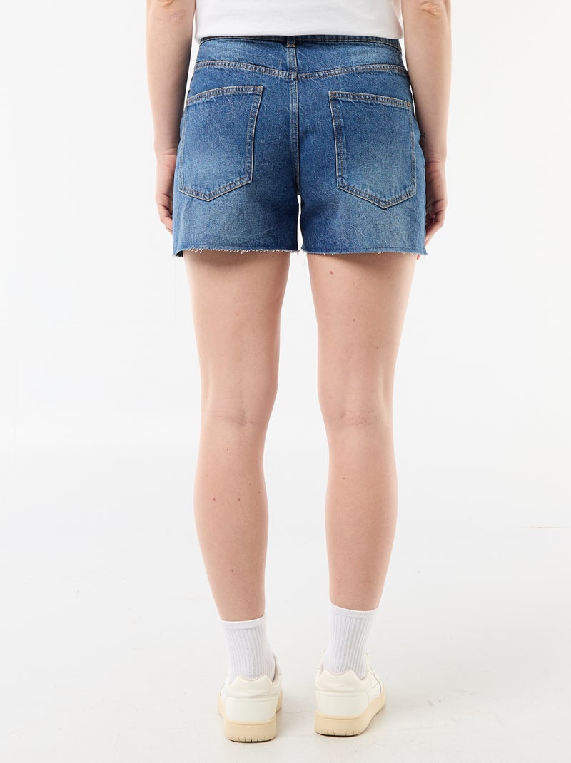 Short in denim a vita alta Blu - Kiabi