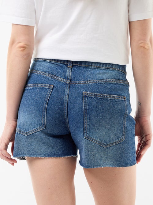 Short in denim a vita alta - Kiabi
