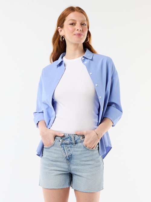 Short in denim a vita alta - Kiabi