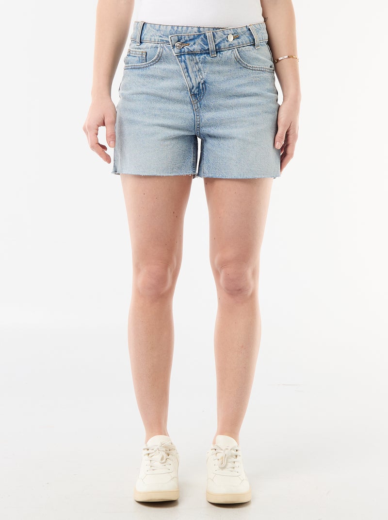 Short in denim a vita alta Blu - Kiabi