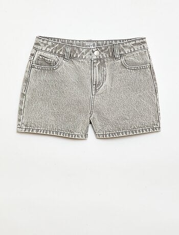 Short in denim a vita alta