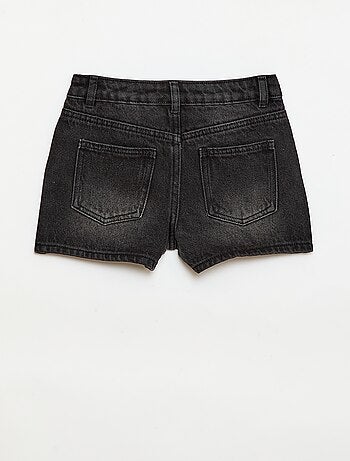 Short in denim a vita alta