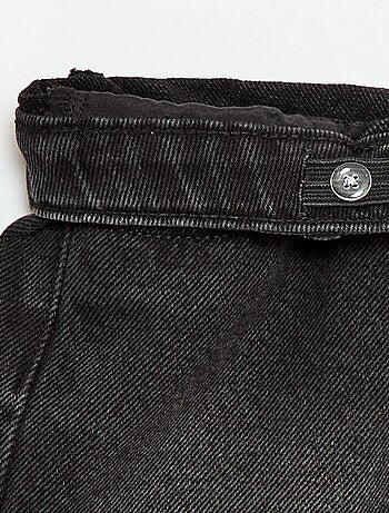 Short in denim a vita alta
