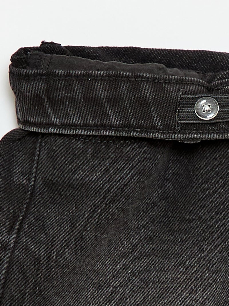 Short in denim a vita alta Nero - Kiabi
