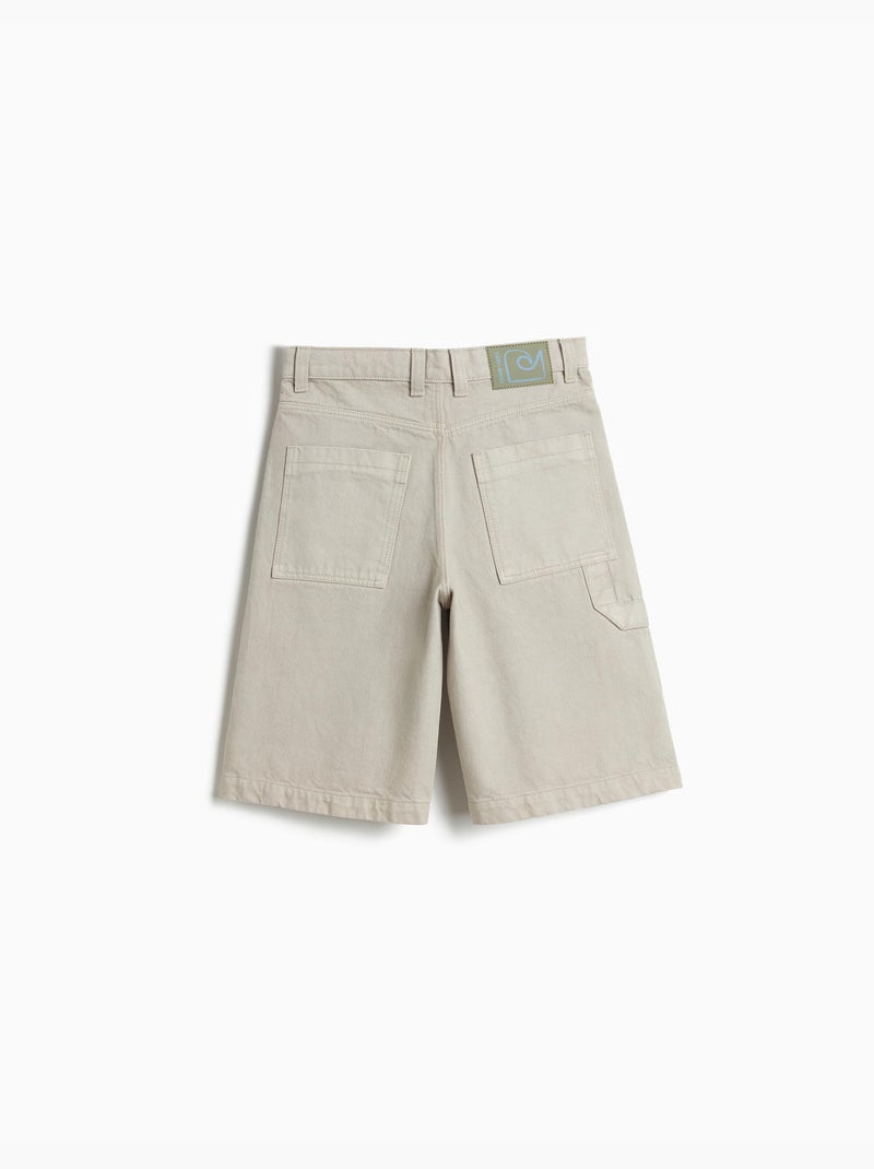 Short in denim ampio, MO Fashion Beige - Kiabi