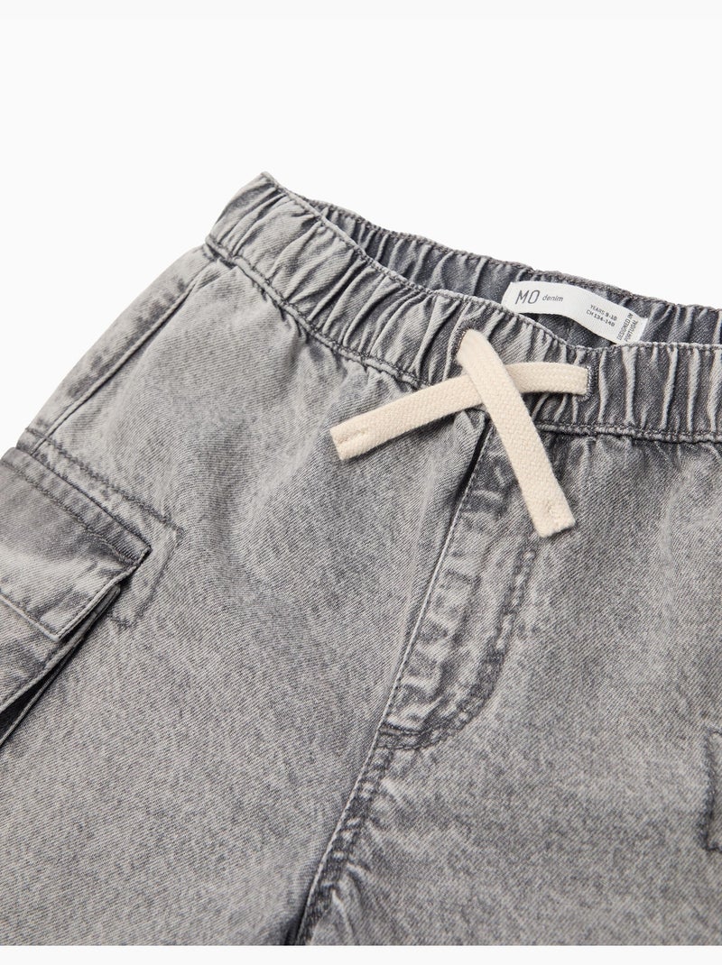Short in denim cargo, MO Fashion Grigio - Kiabi