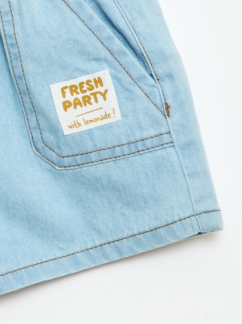 Short in denim con 2 grandi tasche Blu - Kiabi