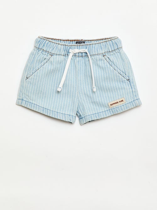 Short in denim con coulisse - Kiabi
