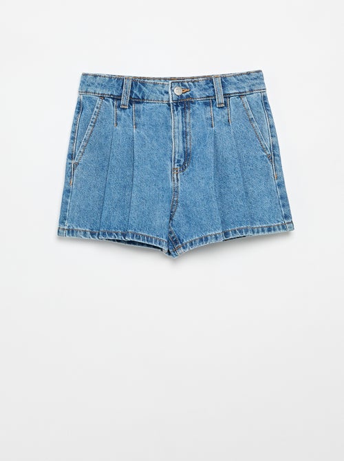 Short in denim con effetto plissettato - Kiabi