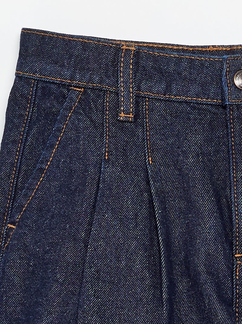 Short in denim con effetto plissettato Blu - Kiabi