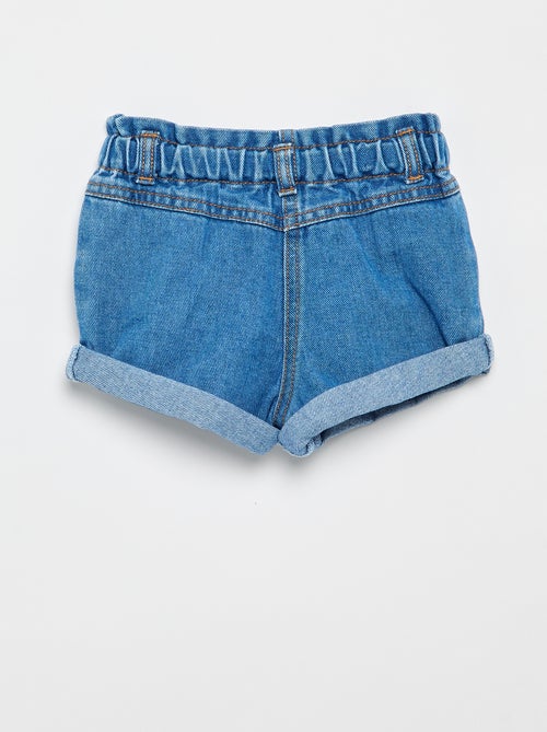 Short in denim con motivo a cuore - Kiabi Short in denim con motivo a cuore - Kiabi
