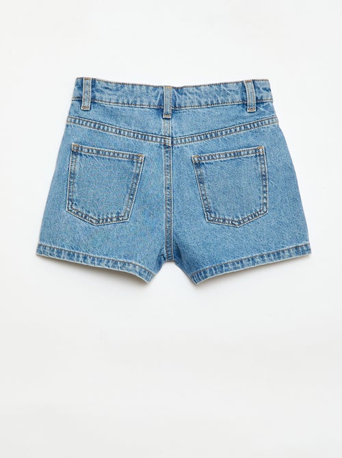 Short in denim con ricami - Kiabi
