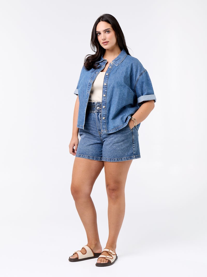 Short in denim con tasche Blu - Kiabi
